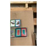 Collection of 5 Sealed Playing Card Double Deck Sets with Wildlife and Floral Artwork
