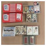 Collection of Pinochle, Canasta, and Bridge Playing Card Decks