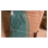 Metal Platform King Size Bed Frame with Reinforced Support and Headboard
