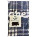 Bare 100% Flannel Cotton Sheet Set Twin XL Plaid