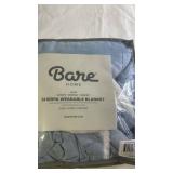 Bare Home Sherpa Wearable Blanket Adult Size Dual-Layer Comfort