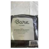 Bare Home Microplush Throw Blanket Ultra-Soft Fleece