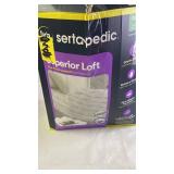 Sertapedic Superior Loft Queen Pillow Top Comfort Mattress Pad