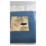 Set of 2 Nestl Duvet Cover Sets King Size Blue and Green
