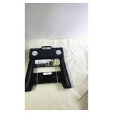 Mainstays One-Step Folding Foot Stool 12 Inch Black