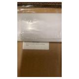 Pallet of Mixed Home Improvement Items including Curtain Rods, Flooring, Shelving, Moulding, and Projector Screen