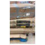Pallet of Heavy Duty Storage Shelves and Electric Fireplace Parts