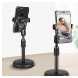 Set of 2 Adjustable Desk Cell Phone Holders, Fits 3.5-6.7 Inch Devices