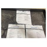 Set of 3 Kichler 8T Series 24V Indoor LED Tape Lights Sealed
