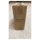 Pack of 10 Clear Acrylic Shelf Dividers for Closet and Pantry Organization