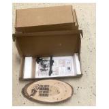Wood Slice Wall Clock with Inspirational Quote and Boxed Mounting Kits