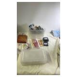 Party Decorations and Accessories Collection with Plastic Bins