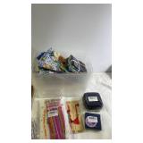 Party Decorations and Accessories Collection with Plastic Bins