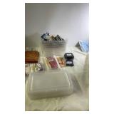 Party Decorations and Accessories Collection with Plastic Bins
