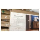 Threshold Warwick 2-Door Cabinet with Brown Finish