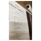 Threshold Warwick 2-Door Cabinet with Brown Finish