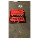 Large Socket Wrench Set with Red Case