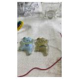 Assorted Decorative Figurines, Glass Miniatures, and Trinkets Collection