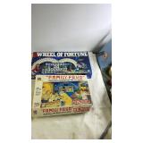 Vintage Wheel of Fortune and Family Feud Board Games Set