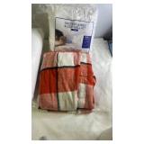 Queen Bedding Set with Protect-A-Bed Sleep Well Kit, Pillow, and Plaid Blanket