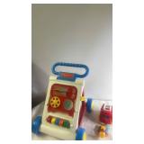 Fisher-Price Baby Walker with Toy Vehicles and Key Ring Set