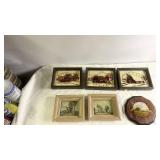 Collection of 6 Vintage Farmhouse Wall Art Pieces