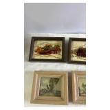 Collection of 6 Vintage Farmhouse Wall Art Pieces