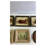 Collection of 6 Vintage Farmhouse Wall Art Pieces
