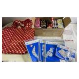 Craft Supplies Bundle with Polka Dot Tote, Lace Applique, and Ribbon Collection