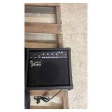 Glarry Electric Guitar Bundle with Blue Guitar, GA-20 Amp, and Gig Bag