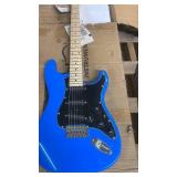 Glarry Electric Guitar Bundle with Blue Guitar, GA-20 Amp, and Gig Bag