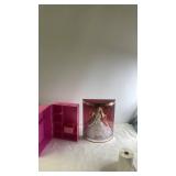 2001 Holiday Celebration Barbie Doll with Pink Barbie Storage Case