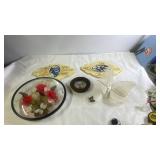Butterfly and Floral Wall Decor Collection with Stained Glass and Framed Displays