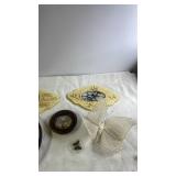Butterfly and Floral Wall Decor Collection with Stained Glass and Framed Displays