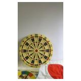 Vintage Regent Dartboard, Twister Mat, and Stockin
