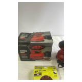 Tool Shop Random Orbit Sander with 15 Sanding Discs and Original Box