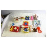 Collection of Vintage Baby Toys and Rattles