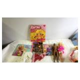 Barbie Doll Lot with Sticker Album, Books, Accessories, and Ken Doll