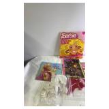 Barbie Doll Lot with Sticker Album, Books, Accessories, and Ken Doll