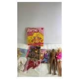 Barbie Doll Lot with Sticker Album, Books, Accessories, and Ken Doll