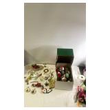 Collection of Vintage Christmas Ornaments and Holiday Decorations