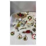 Collection of Vintage Christmas Ornaments and Holiday Decorations