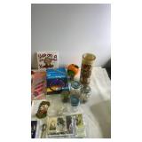 Mixed Vintage and Collectibles Lot with Home Decor, Magazines, and Trinkets