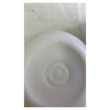 Set of 4 Vintage Fire-King Mixing Bowls Jadeite and White Milk Glass