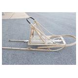 Large Primitive Vintage Wooden Snow Sled