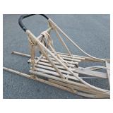 Large Primitive Vintage Wooden Snow Sled