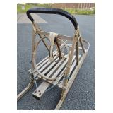 Large Primitive Vintage Wooden Snow Sled