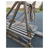 Large Primitive Vintage Wooden Snow Sled
