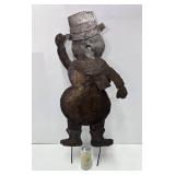 Large Metal Snowman Christmas Decoration