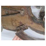 Large Metal Snowman Christmas Decoration